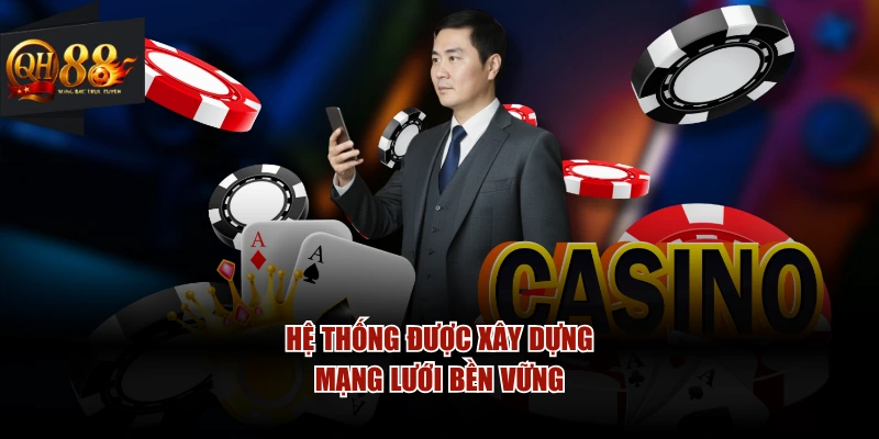 Hệ thống được xây dựng mạng lưới bền vững